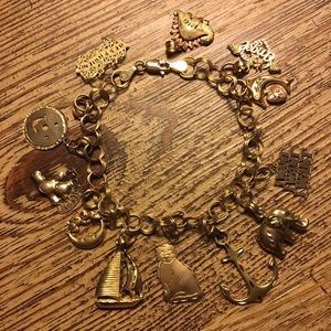 Gold Charm Bracelet
